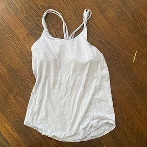 Light purple lululemon tank top with built in bra